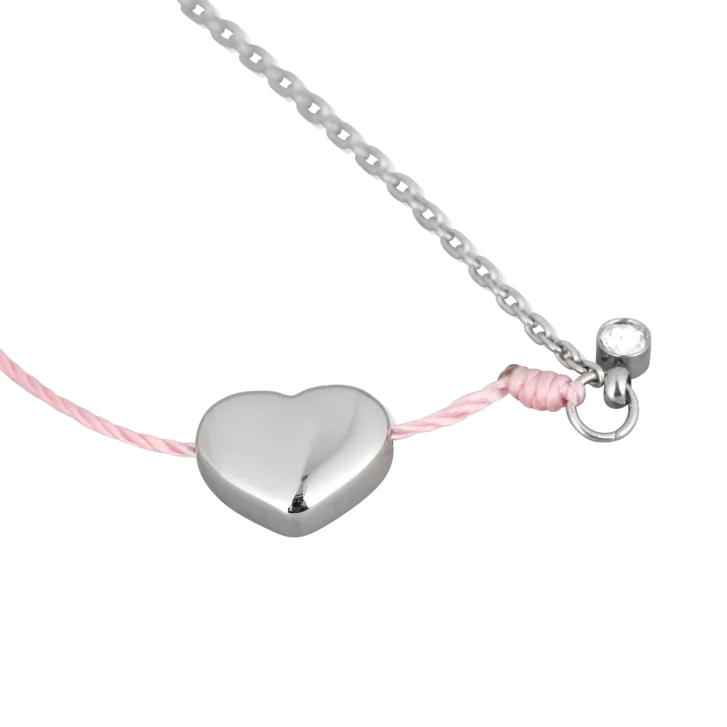 Zapestnica Shiny Heart Pink