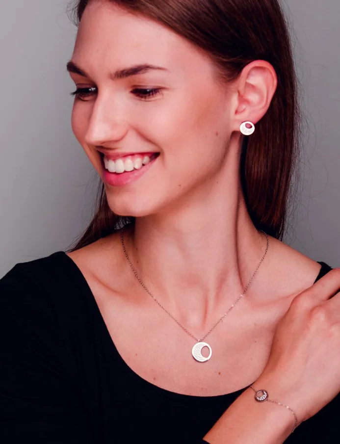 Ogrlica Moon Silver