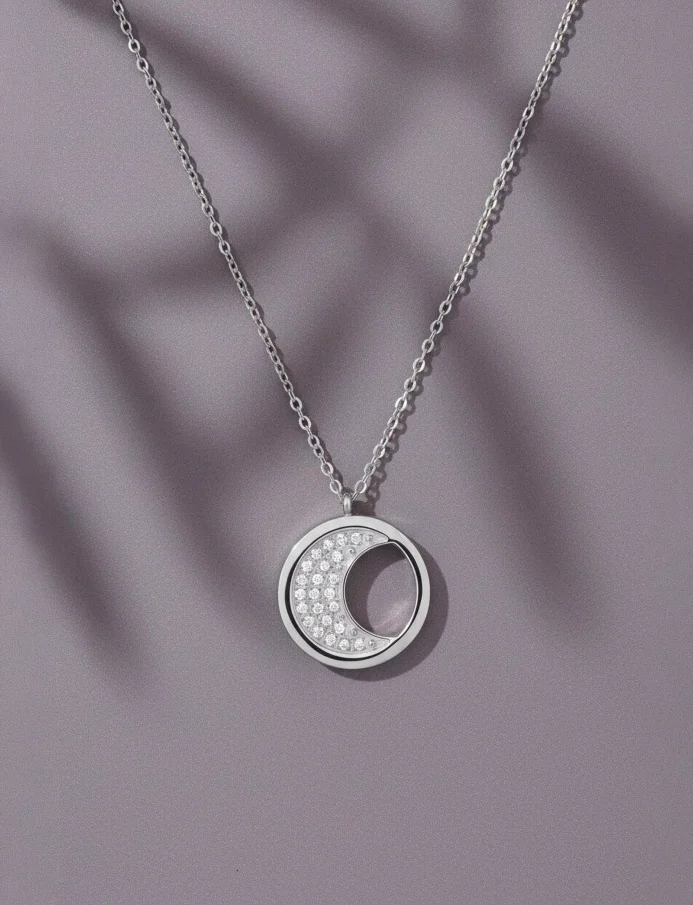 Ogrlica Moon Silver