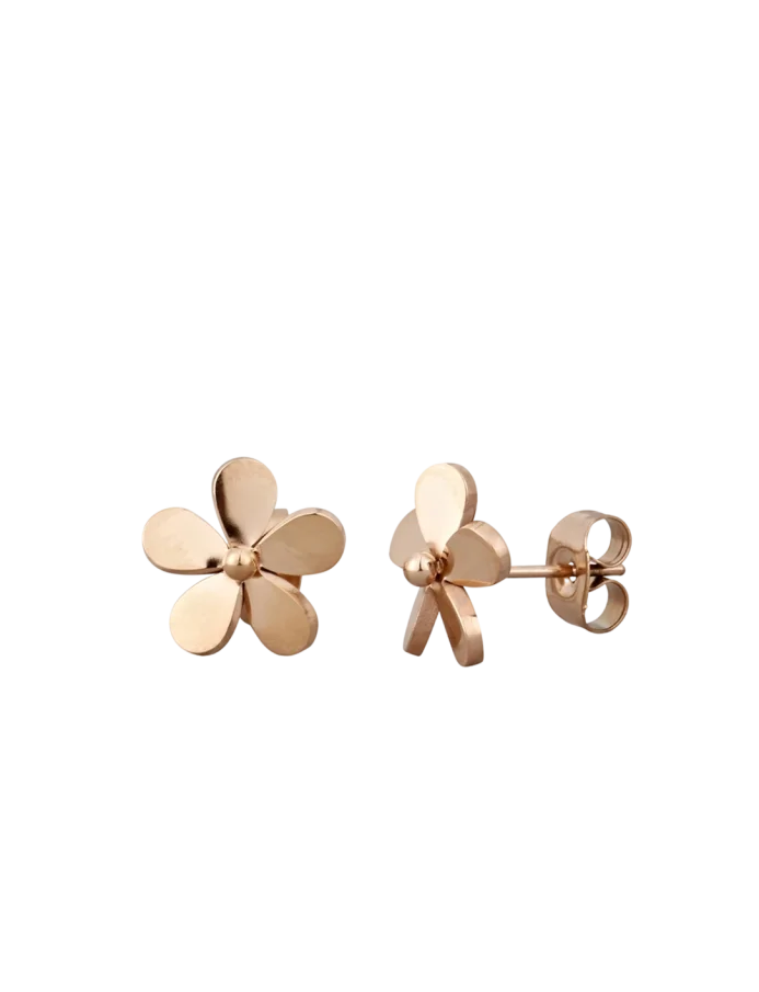 Uhani Fleurette Rosegold