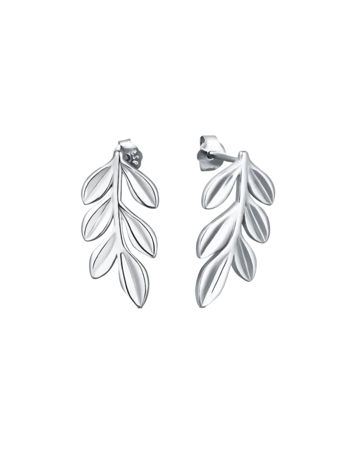Uhani Floriana Silver