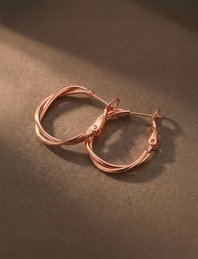 Uhani Aster Rose Gold