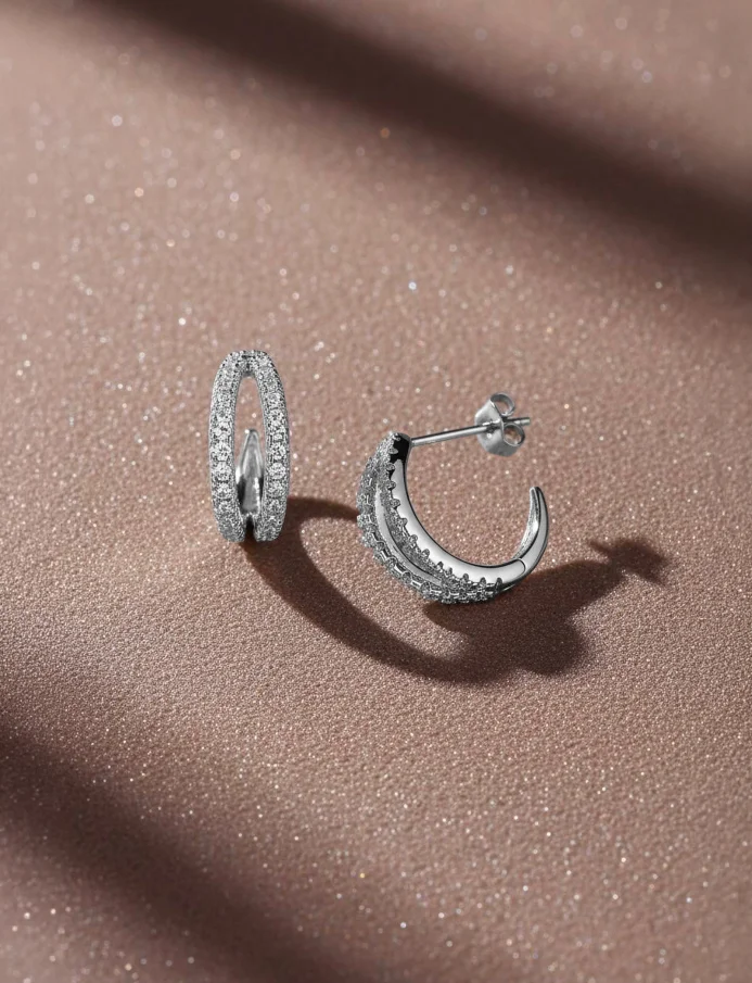 Uhani Amity Silver