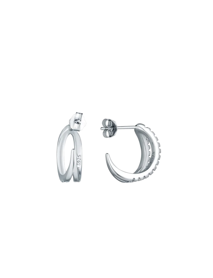 Uhani Amity Silver