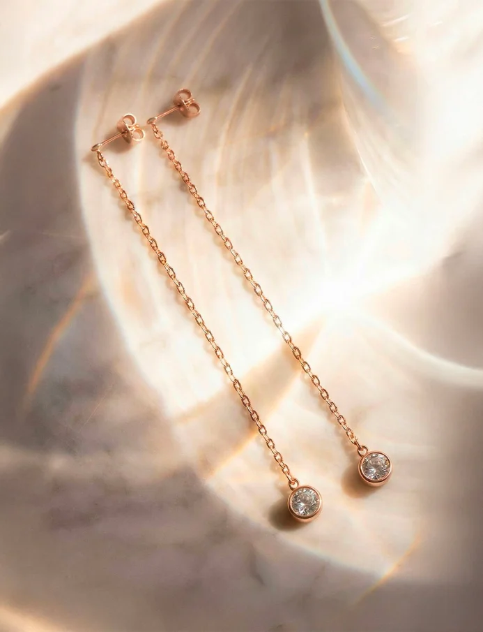 Uhani Saria Rose Gold