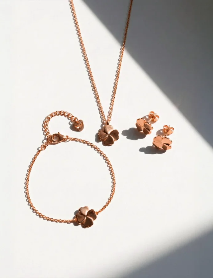 Ogrlica Fouria Rose Gold
