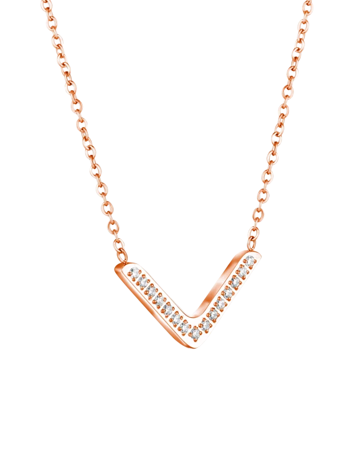 Ogrlica Amelora Rose Gold