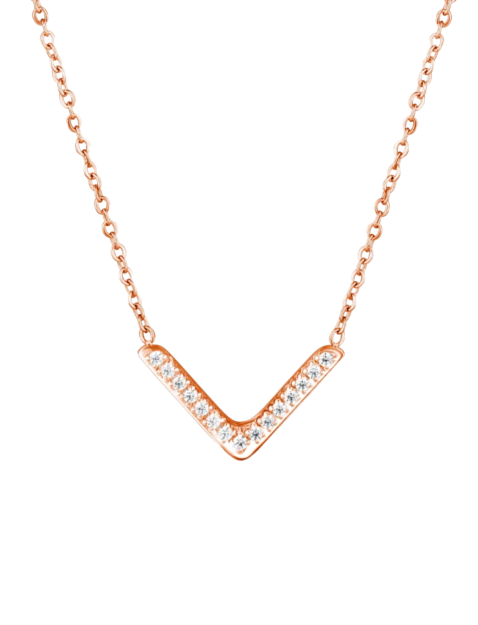 Ogrlica Amelora Rose Gold