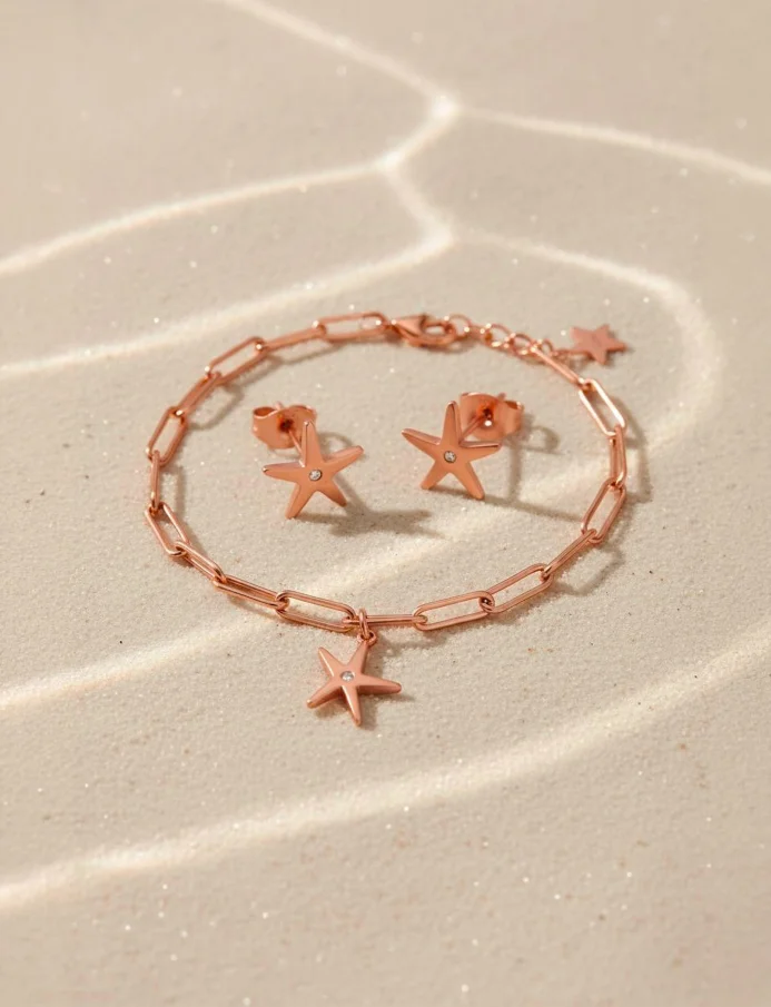 Uhani Nyxa Rose Gold