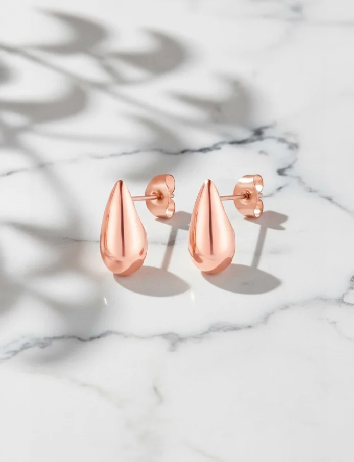 Uhani Lurea Rose Gold