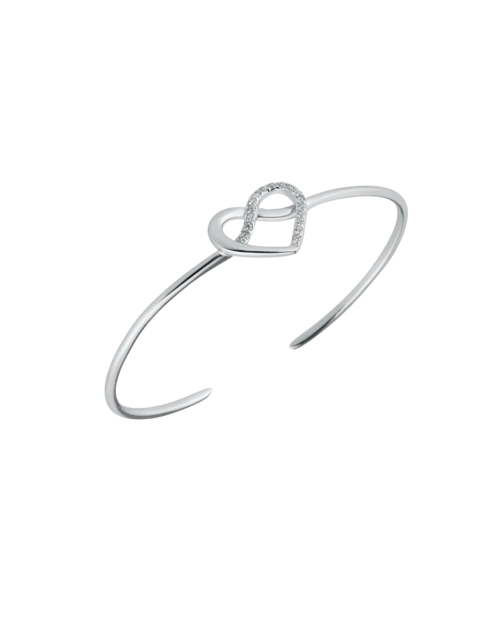 Zapestnica Annie Heart Silver