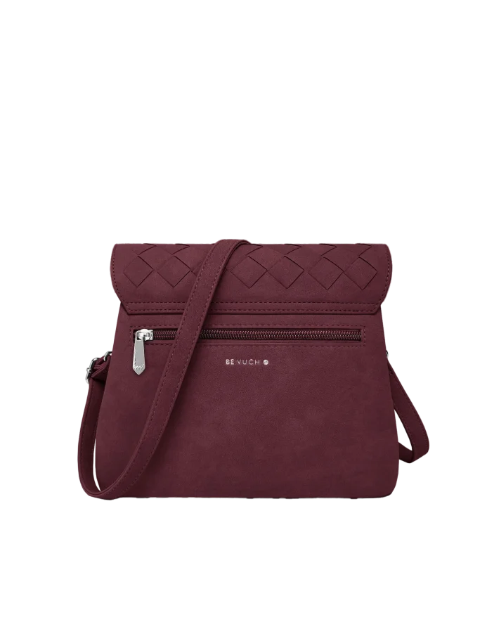 Byrsa Intrecciato Wine Red