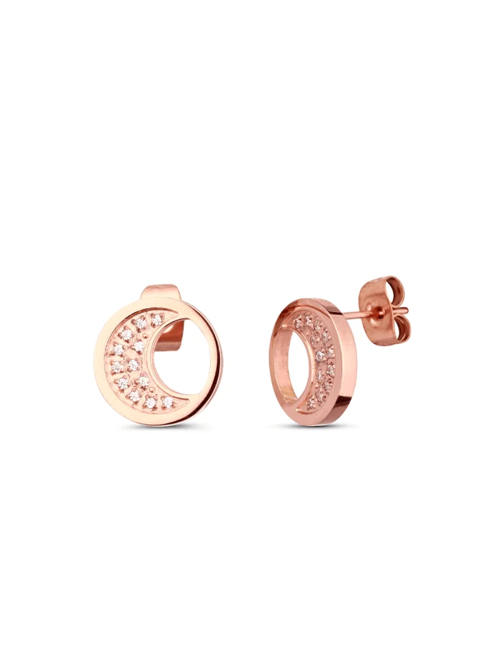 Uhani Moon Rose Gold