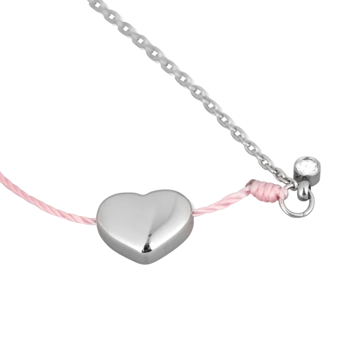 Zapestnica Shiny Heart Pink