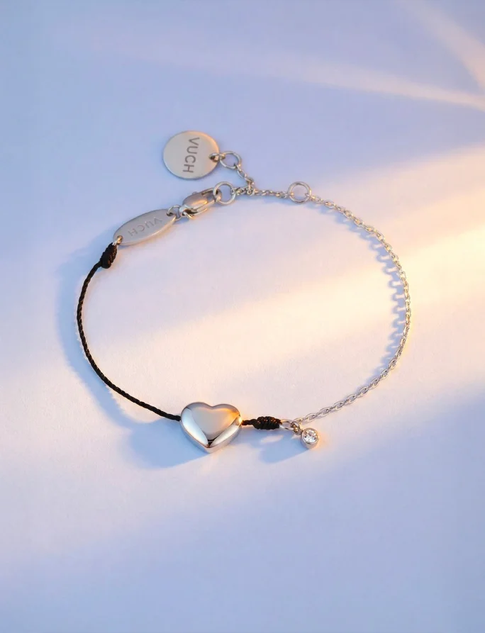 Zapestnica Shiny Heart Black
