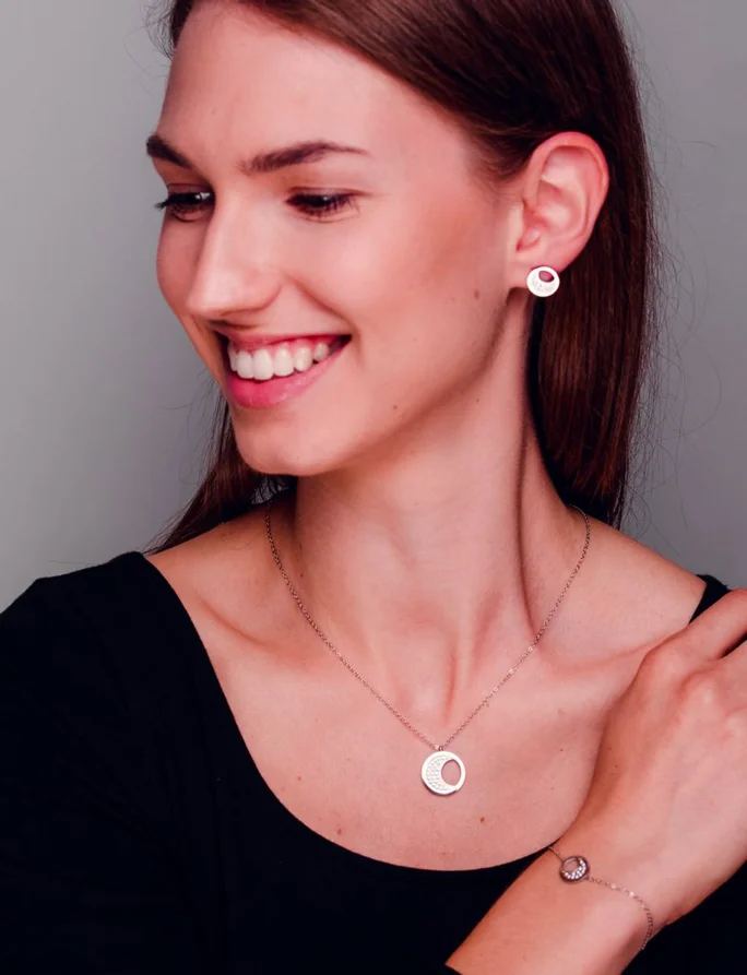 Ogrlica Moon Silver