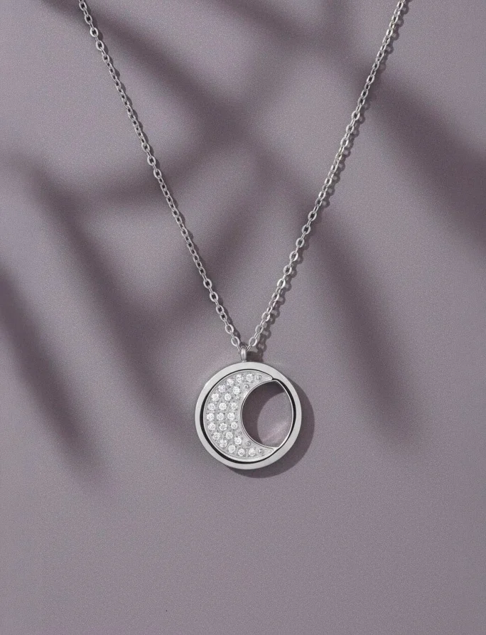 Ogrlica Moon Silver