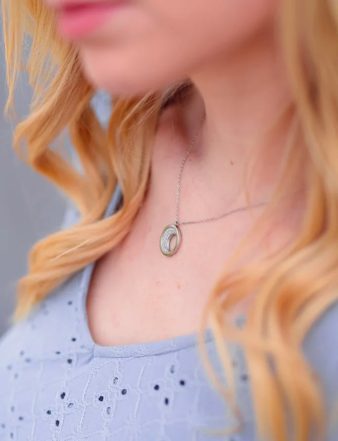 Ogrlica Moon Silver