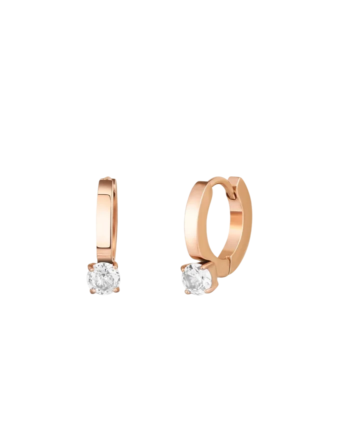 Uhani Manilla Rose Gold