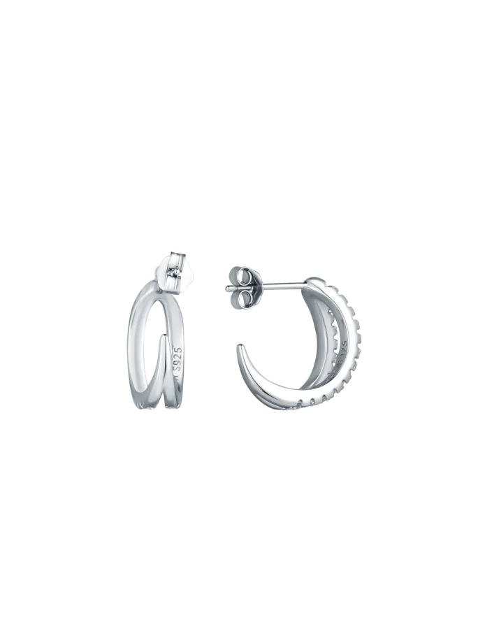 Uhani Amity Silver