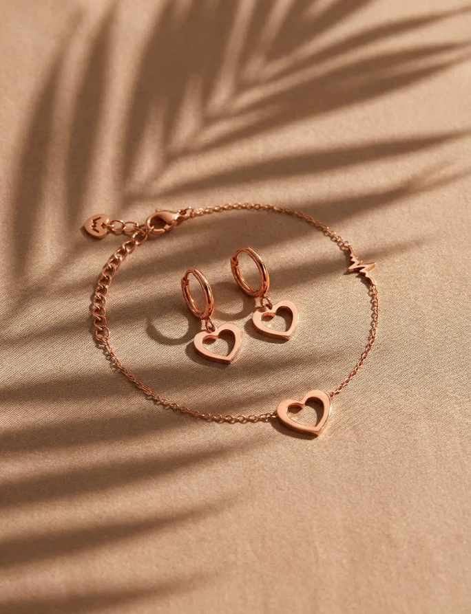 Uhani Glimmer Rose Gold