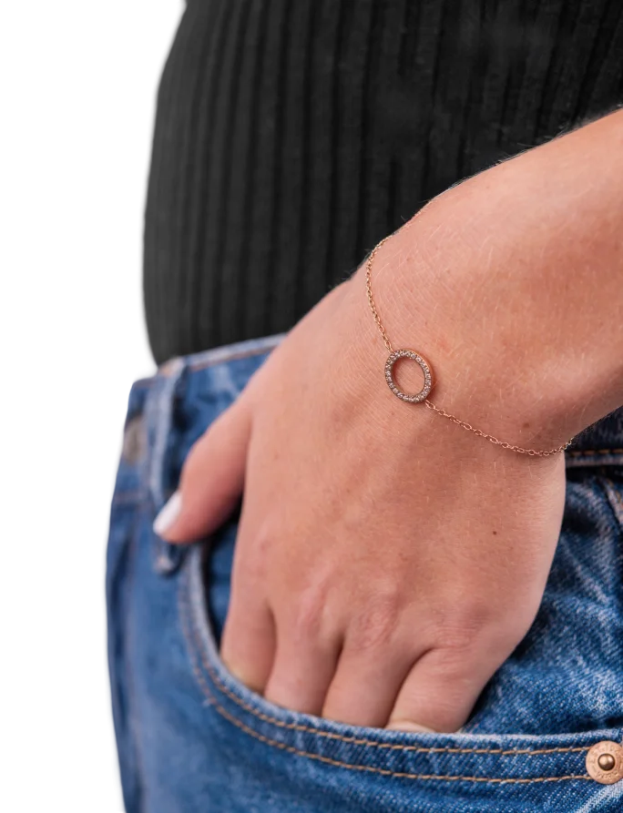 Zapestnica Elorina Rose Gold