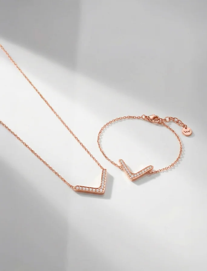 Zapestnica Amelora Rose Gold