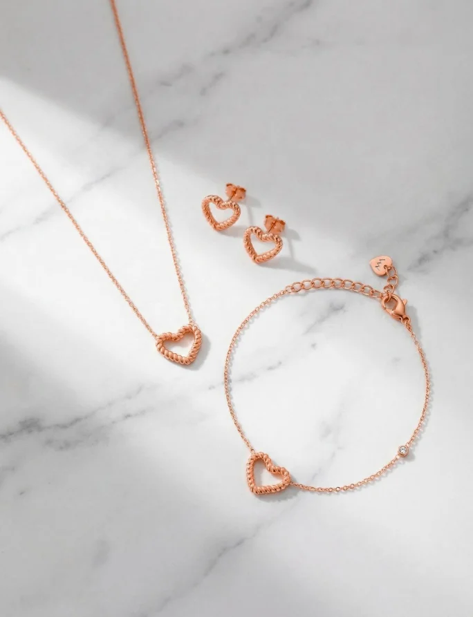 Ogrlica Arisca Rose Gold