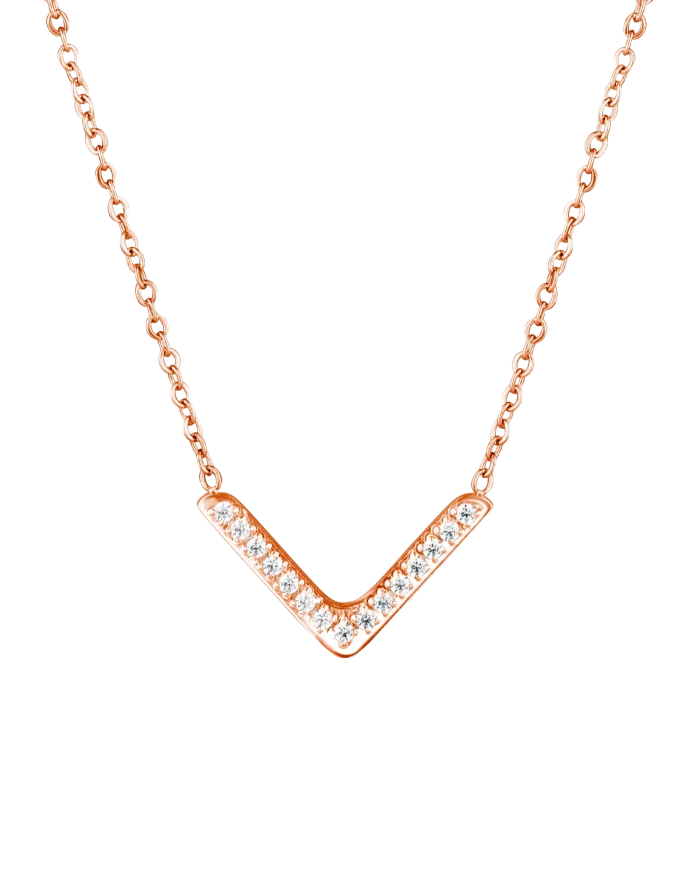 Ogrlica Amelora Rose Gold