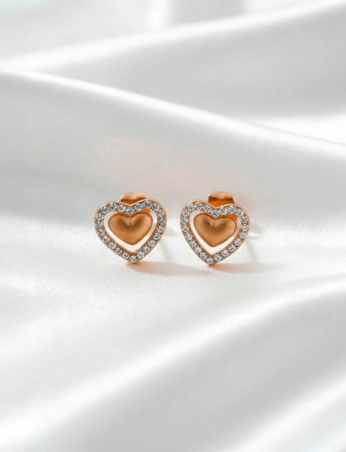 Uhani Lunira Rose Gold