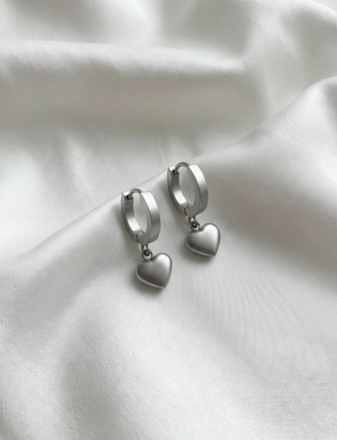 Uhani Nyvella Silver