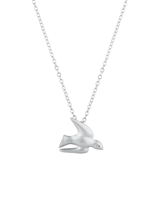 Ogrlica Dove Silver