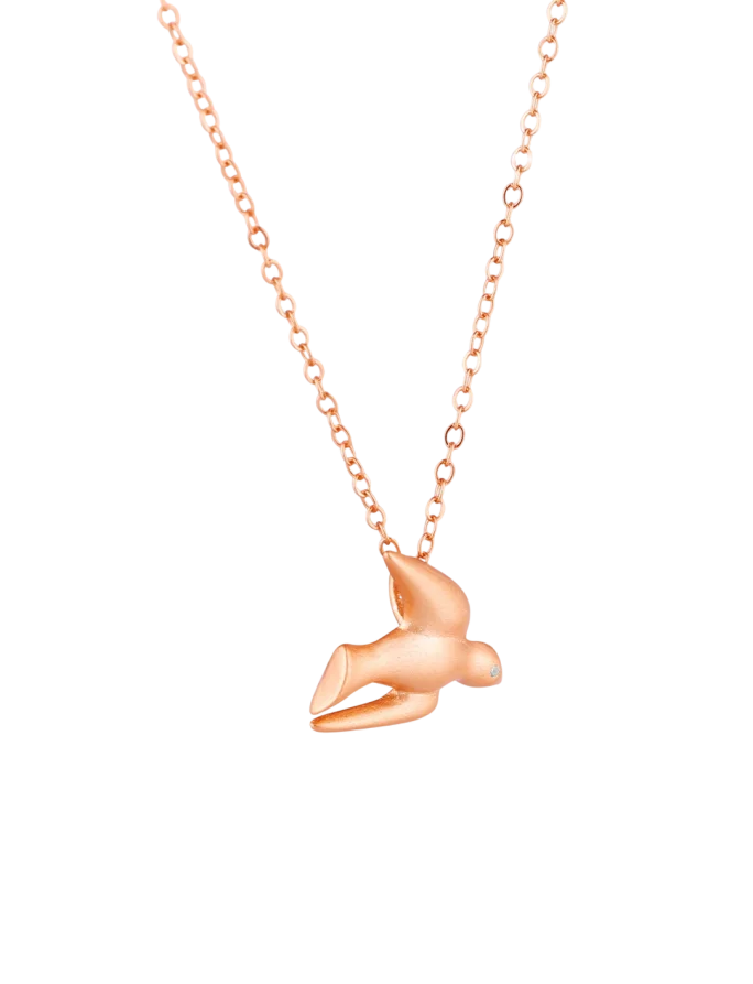 Ogrlica Dove Rose Gold