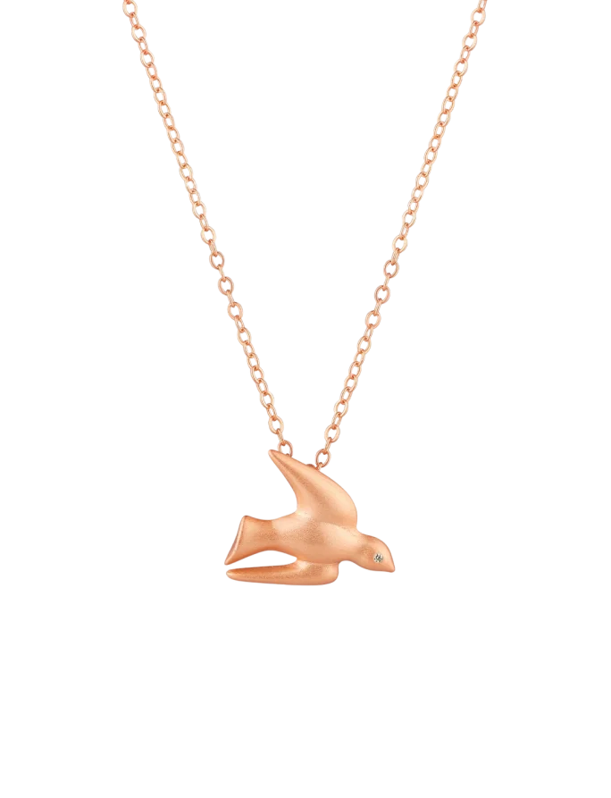 Ogrlica Dove Rose Gold