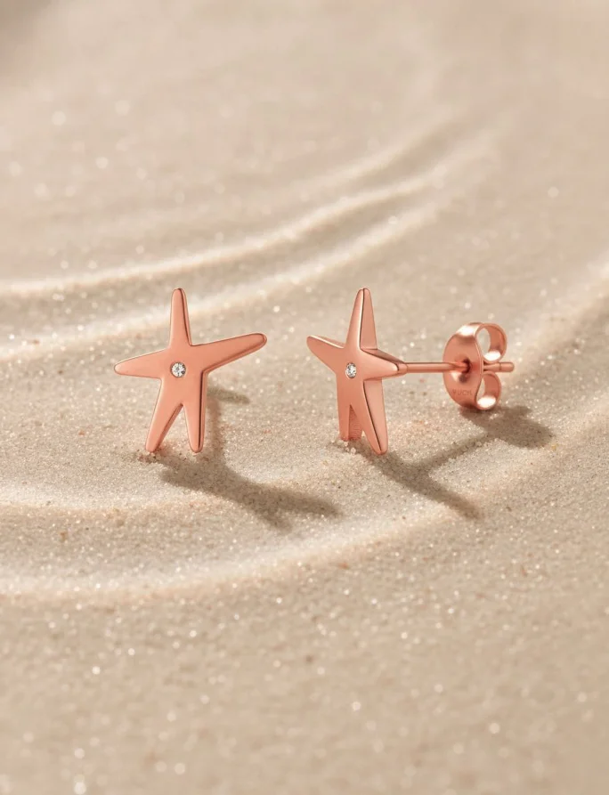 Uhani Nyxa Rose Gold