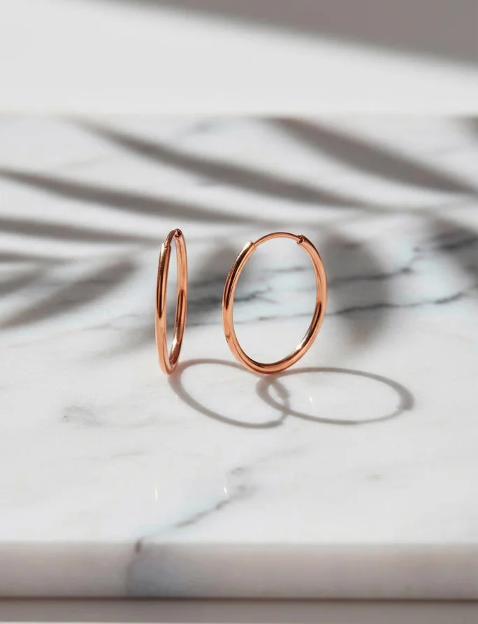 Uhani Yetta Middle Rose Gold