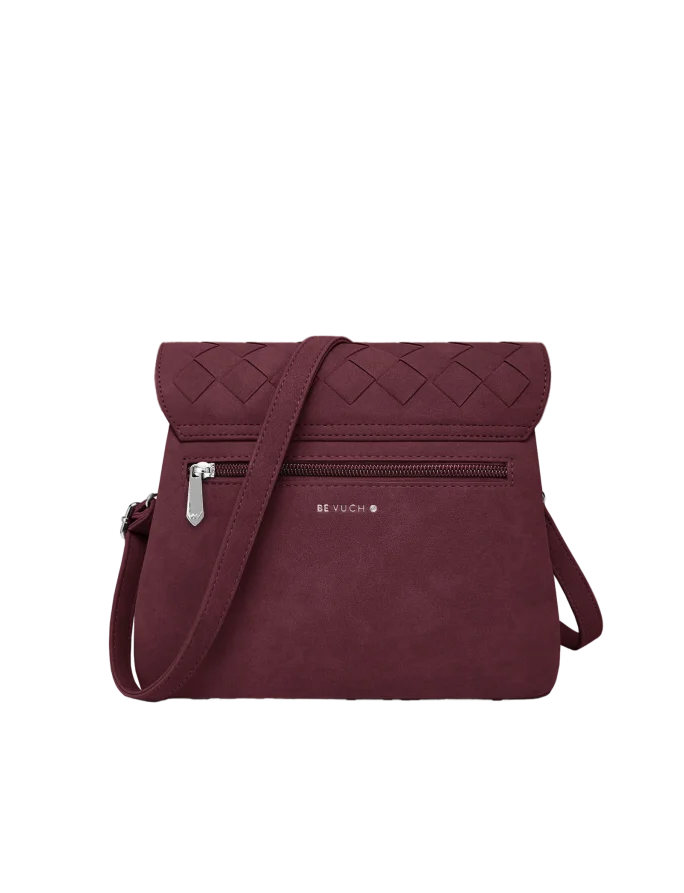 Byrsa Intrecciato Wine Red