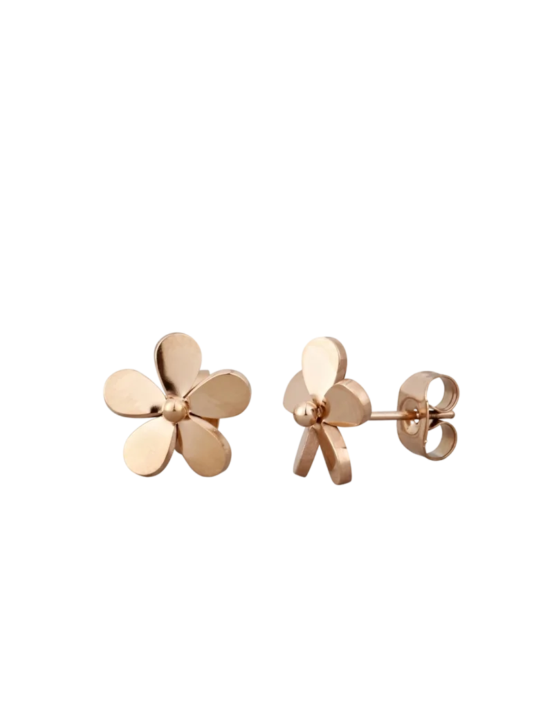 Uhani Fleurette Rosegold