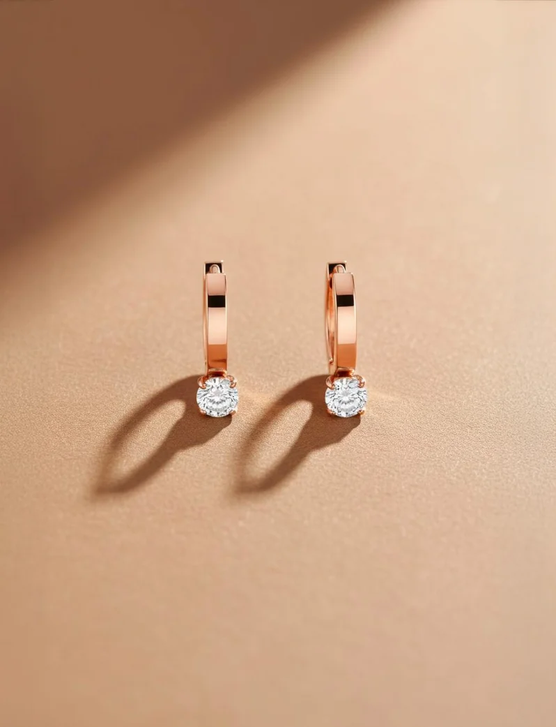 Uhani Manilla Rose Gold