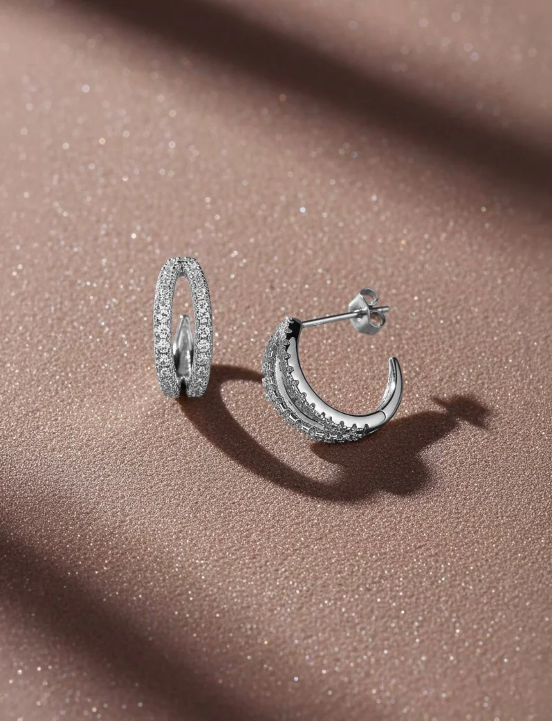 Uhani Amity Silver