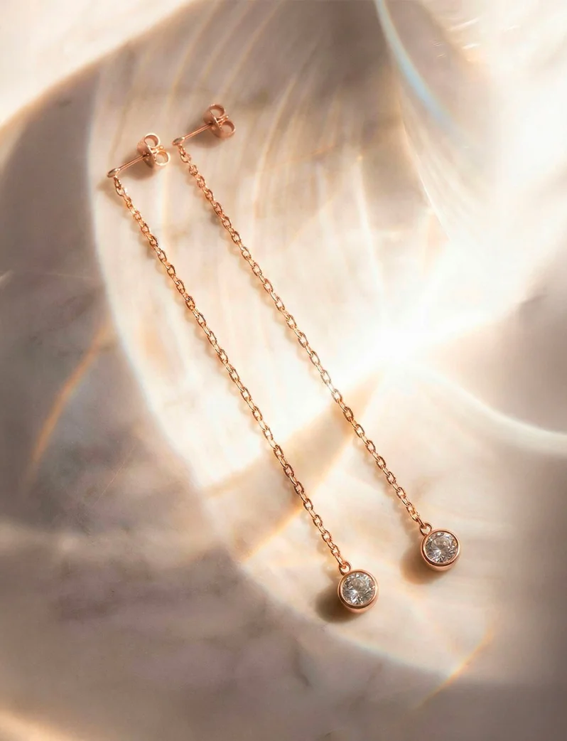 Uhani Saria Rose Gold