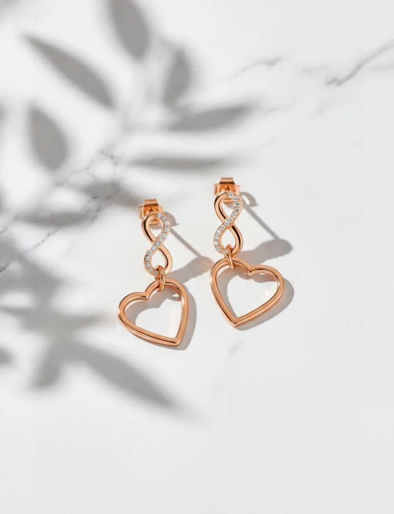 Uhani Resita Rose Gold