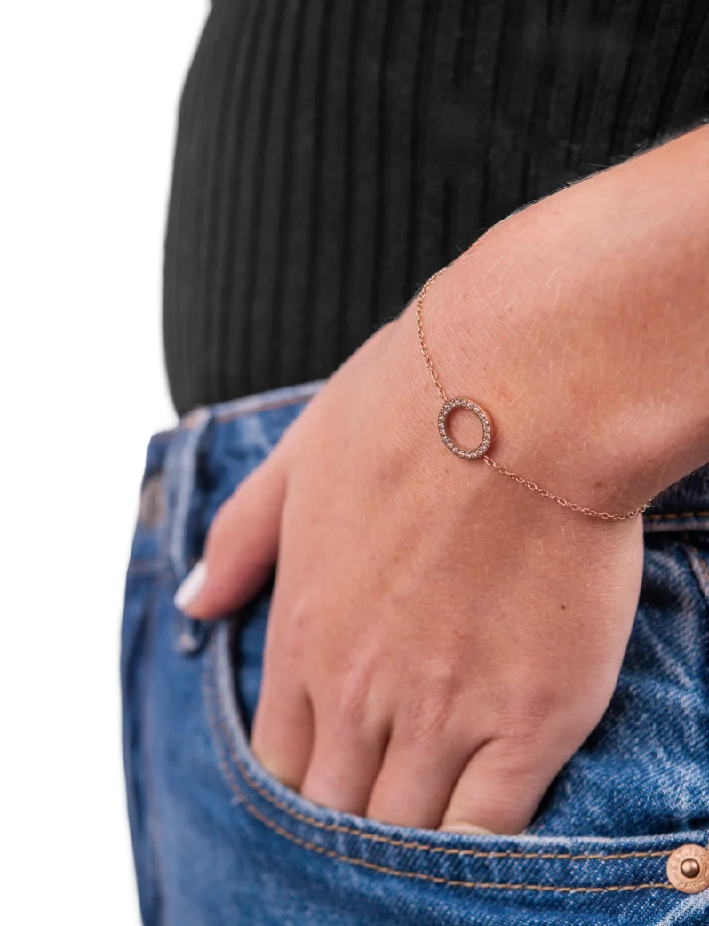 Zapestnica Elorina Rose Gold