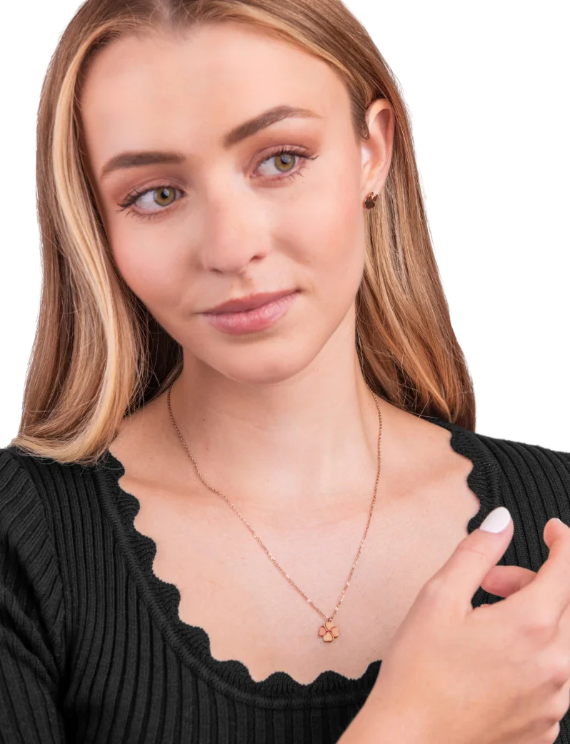 Ogrlica Fouria Rose Gold
