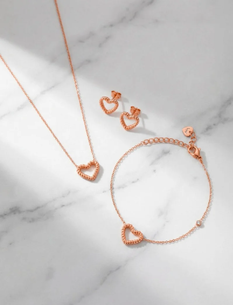 Uhani Arisca Rose Gold