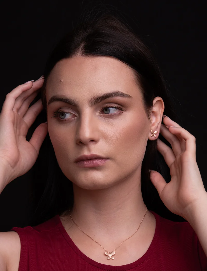 Ogrlica Sanija Rose Gold