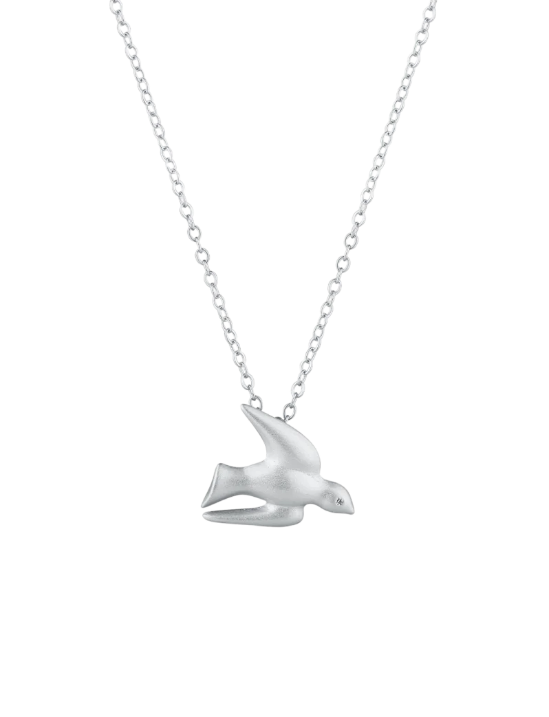 Ogrlica Dove Silver