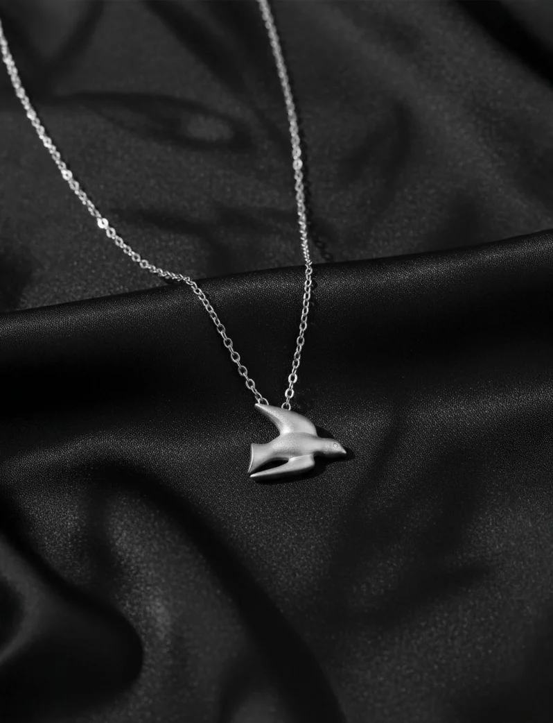 Ogrlica Dove Silver