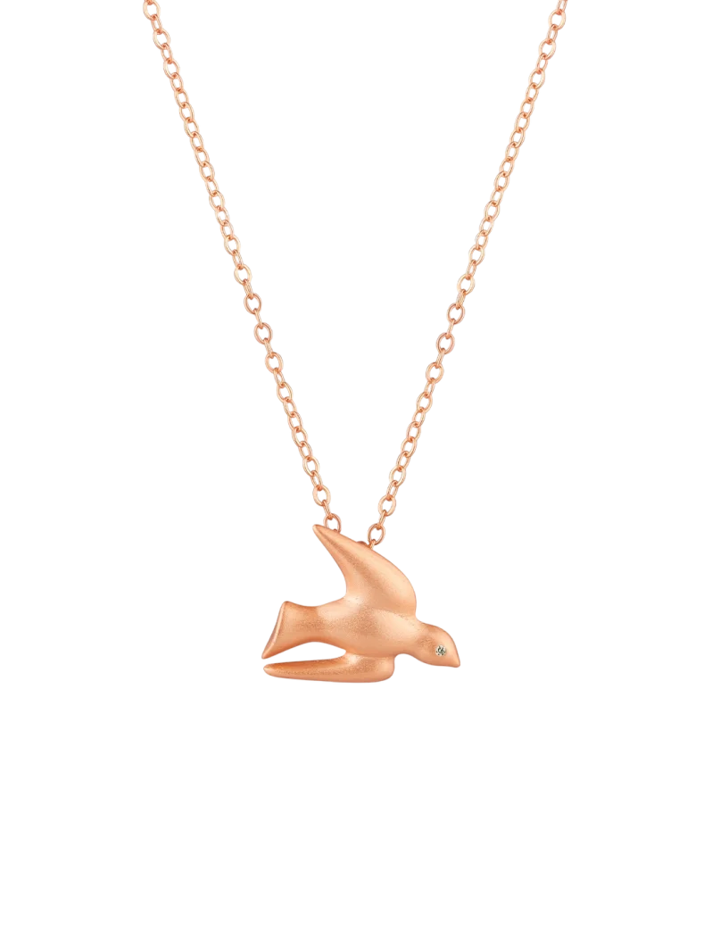 Ogrlica Dove Rose Gold