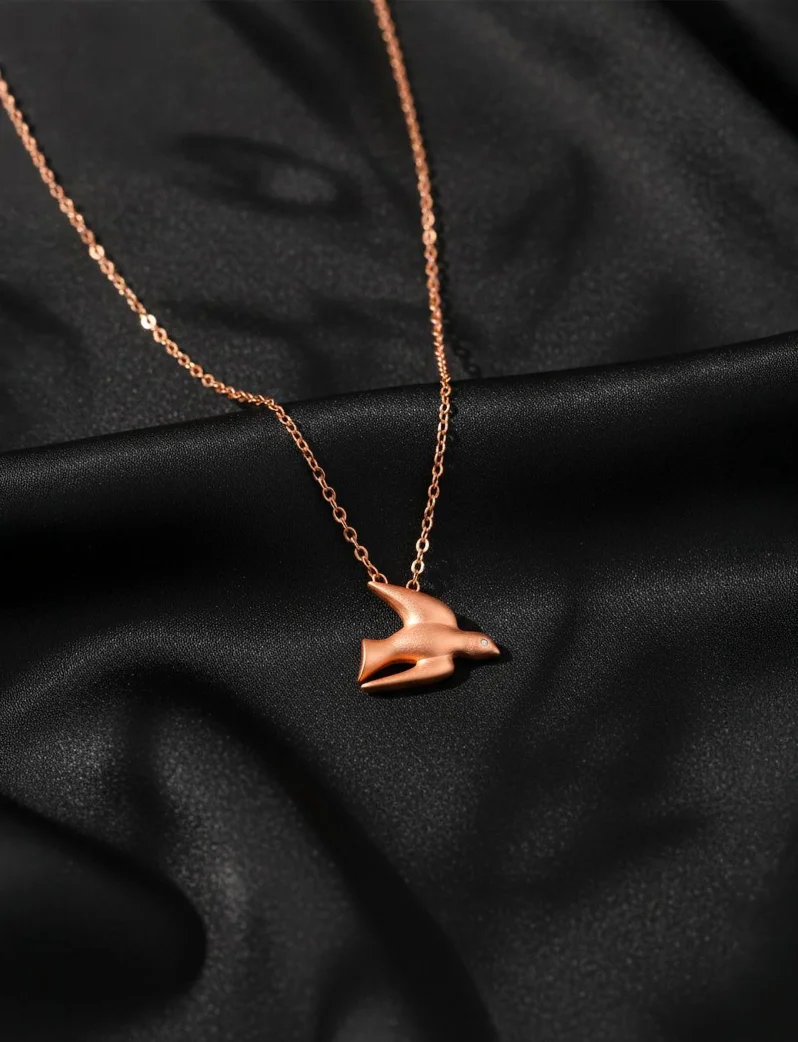Ogrlica Dove Rose Gold